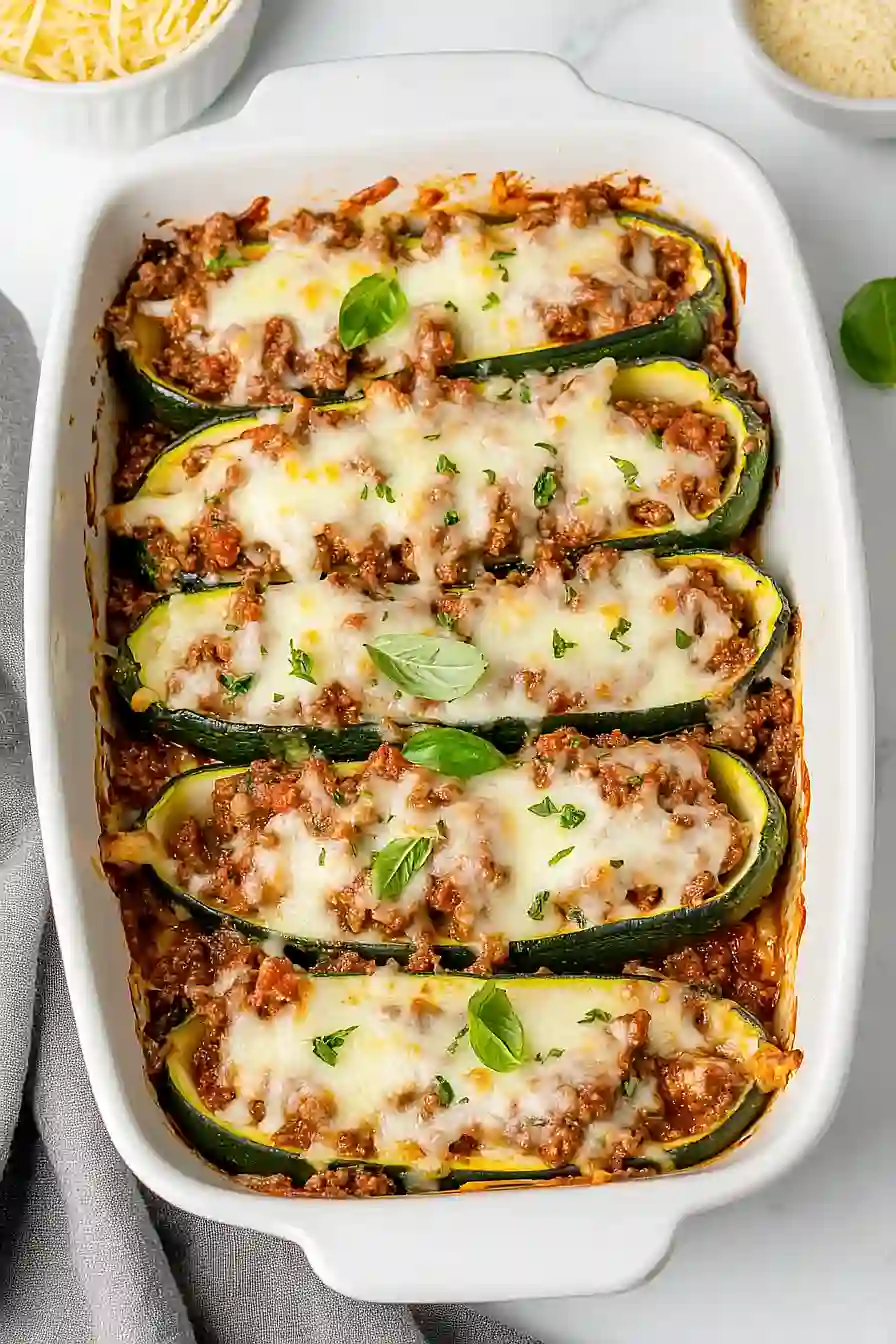 lasagna zucchini boats