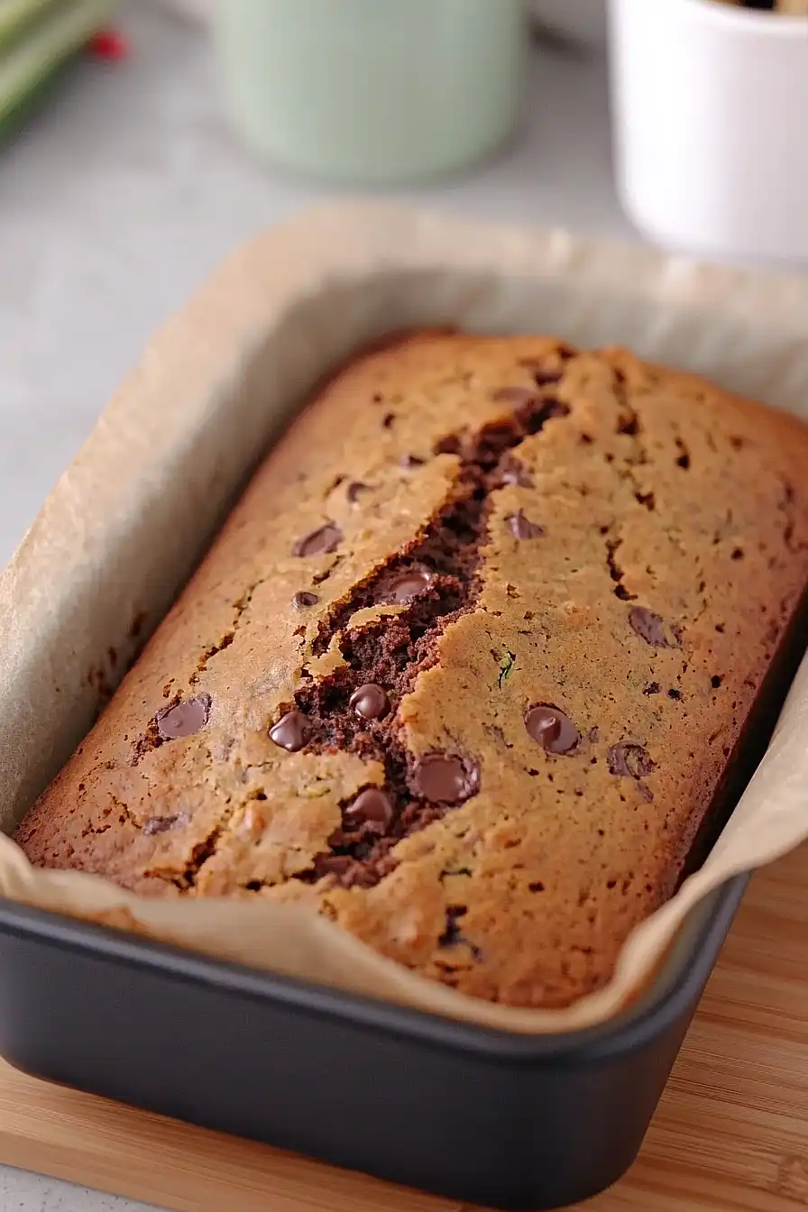 sourdough discard chocolate zucchini bread