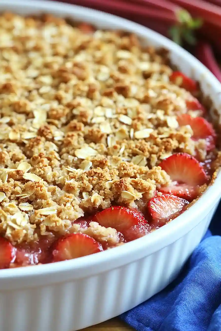 strawberry rhubarb crisp