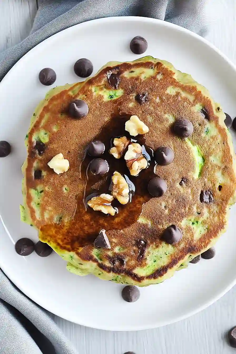 zucchini chocolate chip pancakes