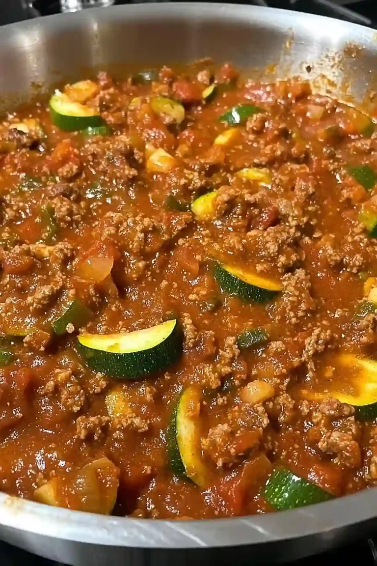 unstuffed zucchini boats