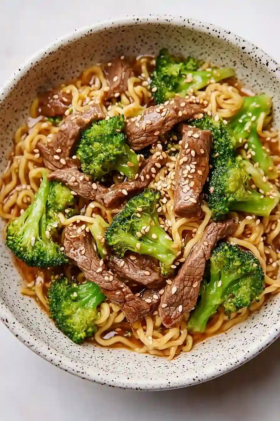 beef and broccoli ramen