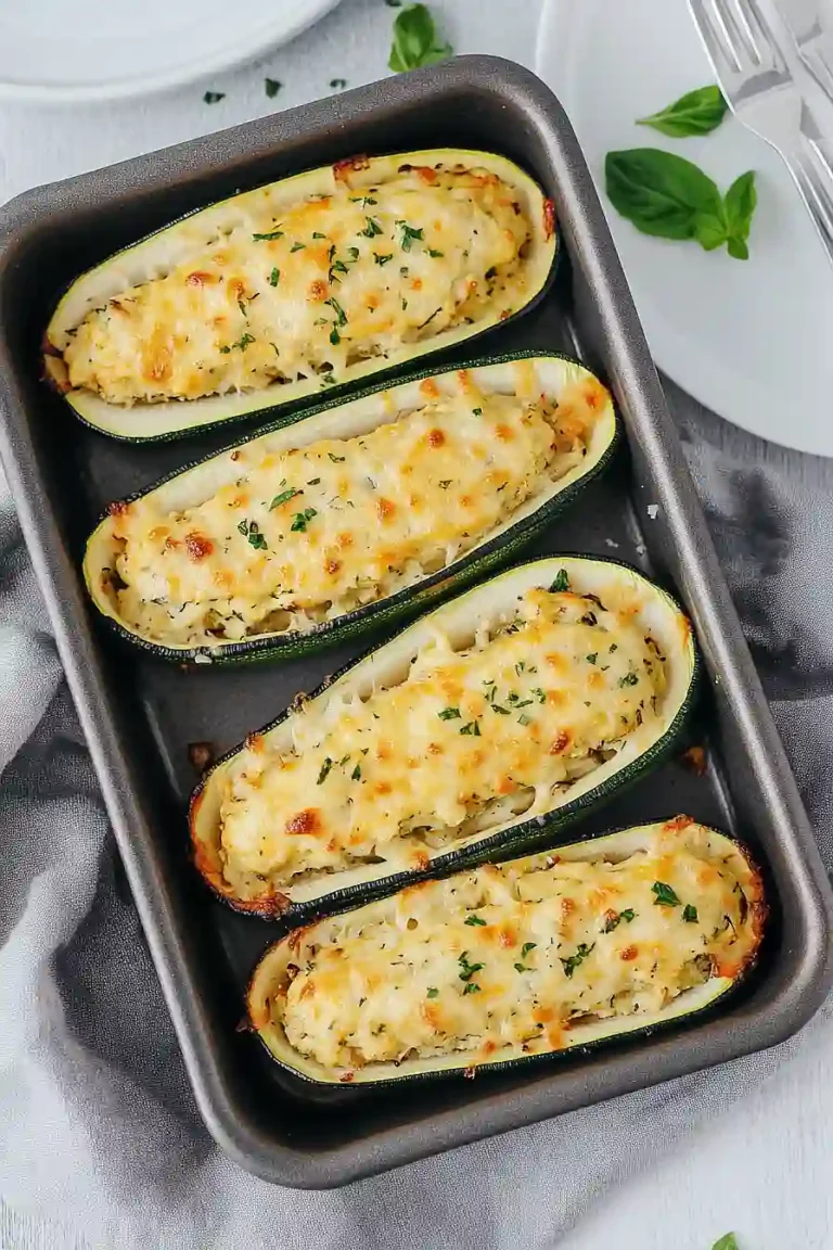 vegetarian stuffed zucchini boats