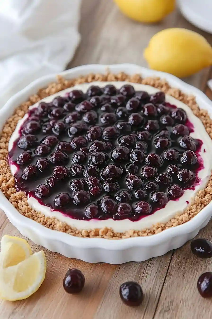 no bake huckleberry cheesecake