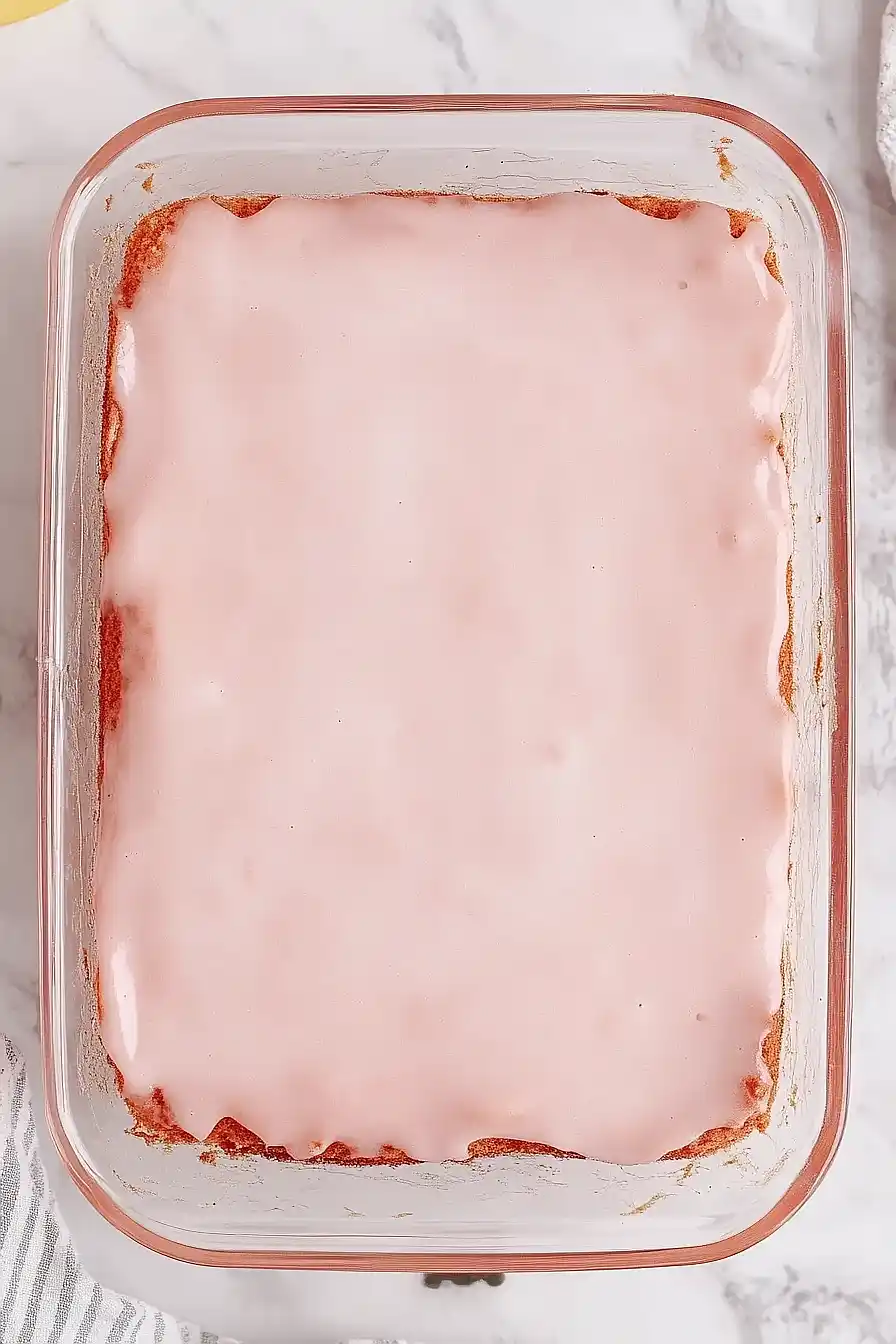 strawberry honeybun cake
