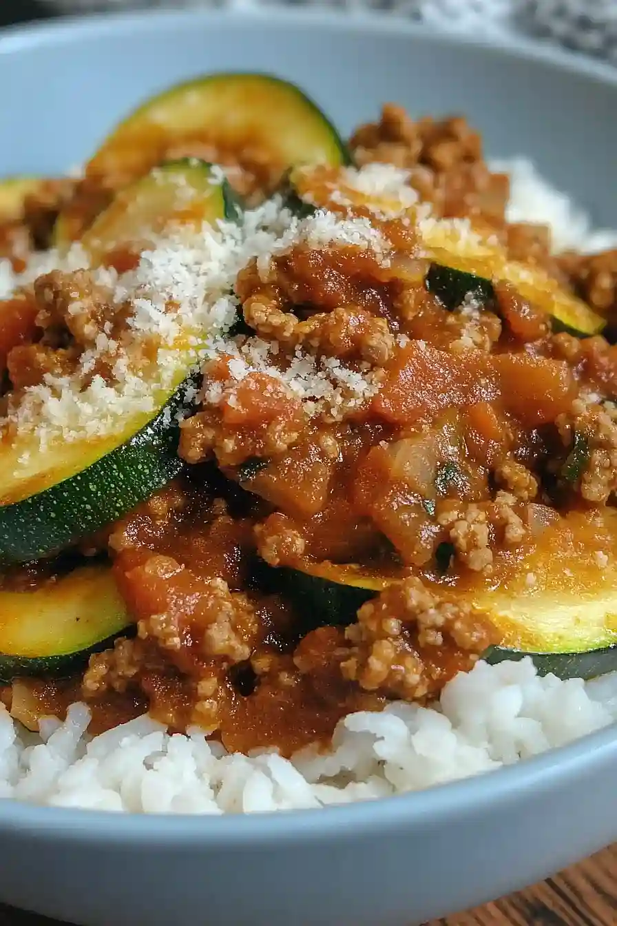 unstuffed zucchini boats