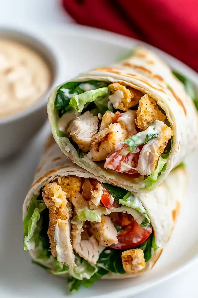 bacon chicken caesar wraps