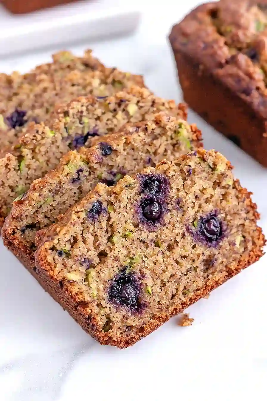 vegan zucchini blueberry bread 
