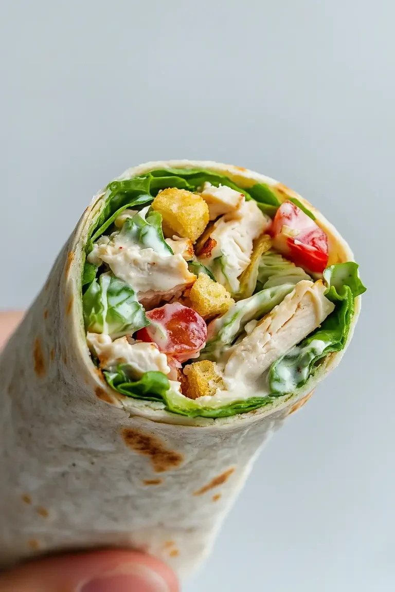 bacon chicken caesar wraps