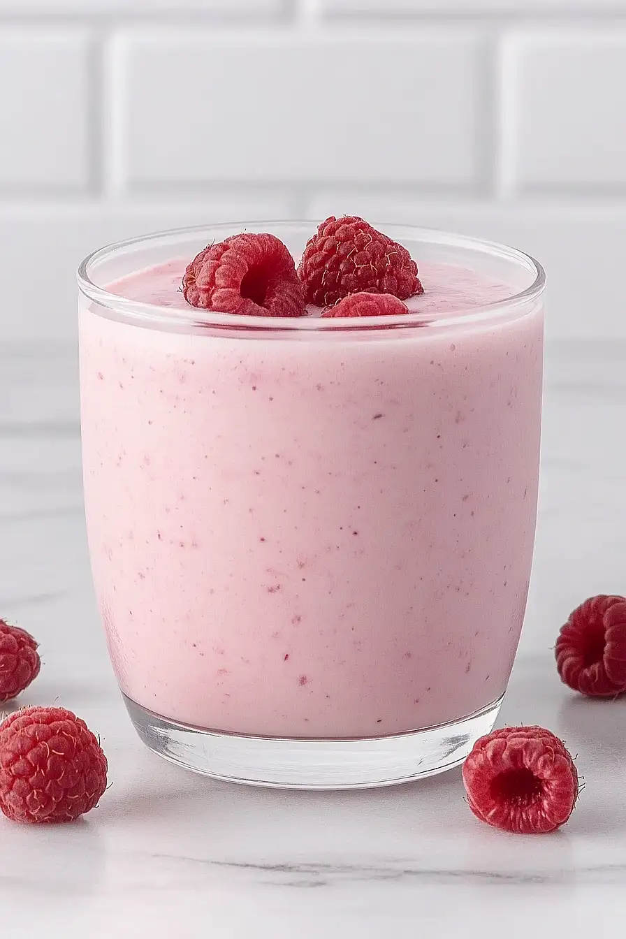 raspberry yogurt smoothie