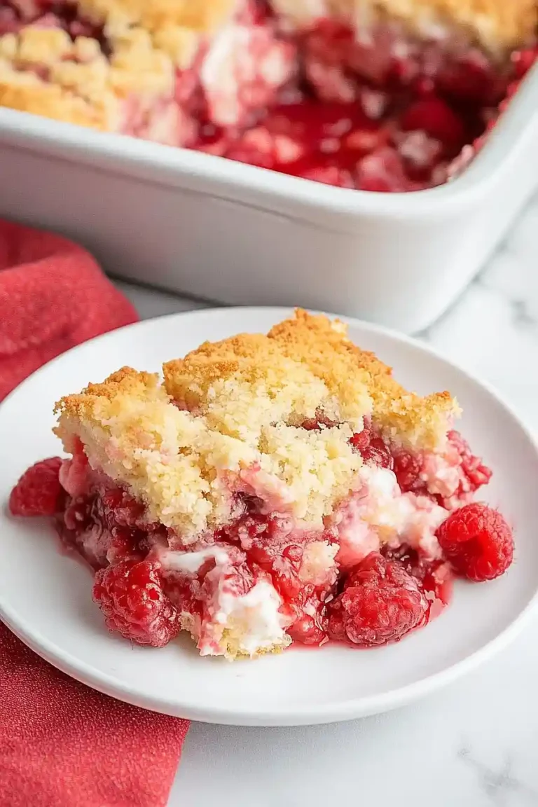 raspberry dump cake