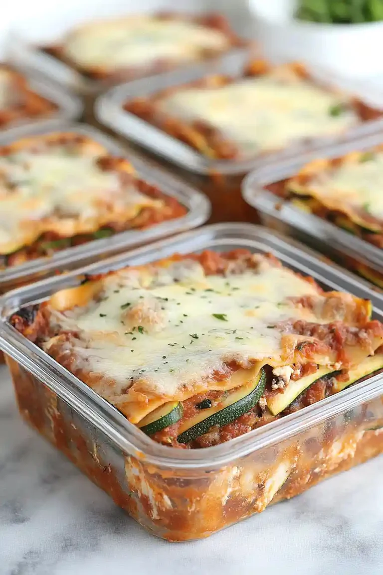 meal prep zucchini lasagna