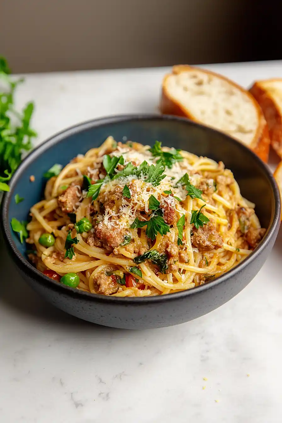 pork sausage spaghetti
