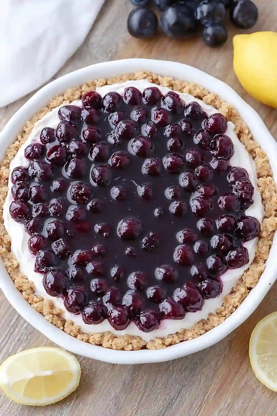 no bake huckleberry cheesecake