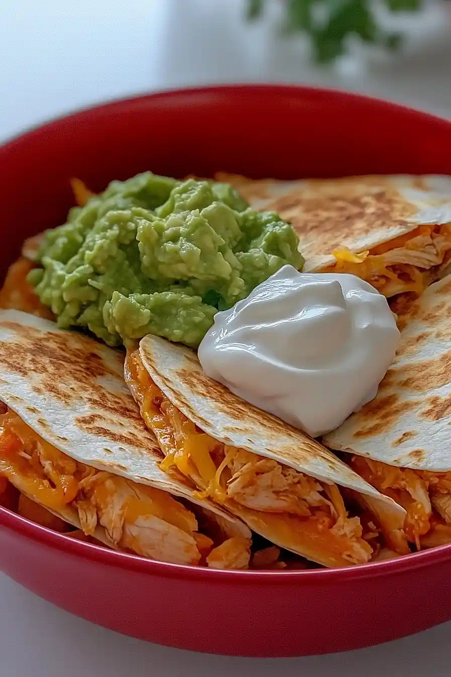 canned chicken quesadillas