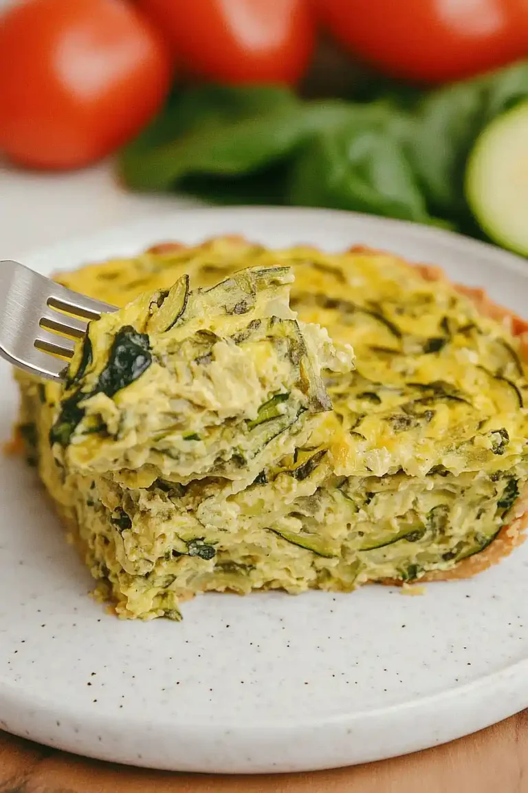 vegan zucchini quiche