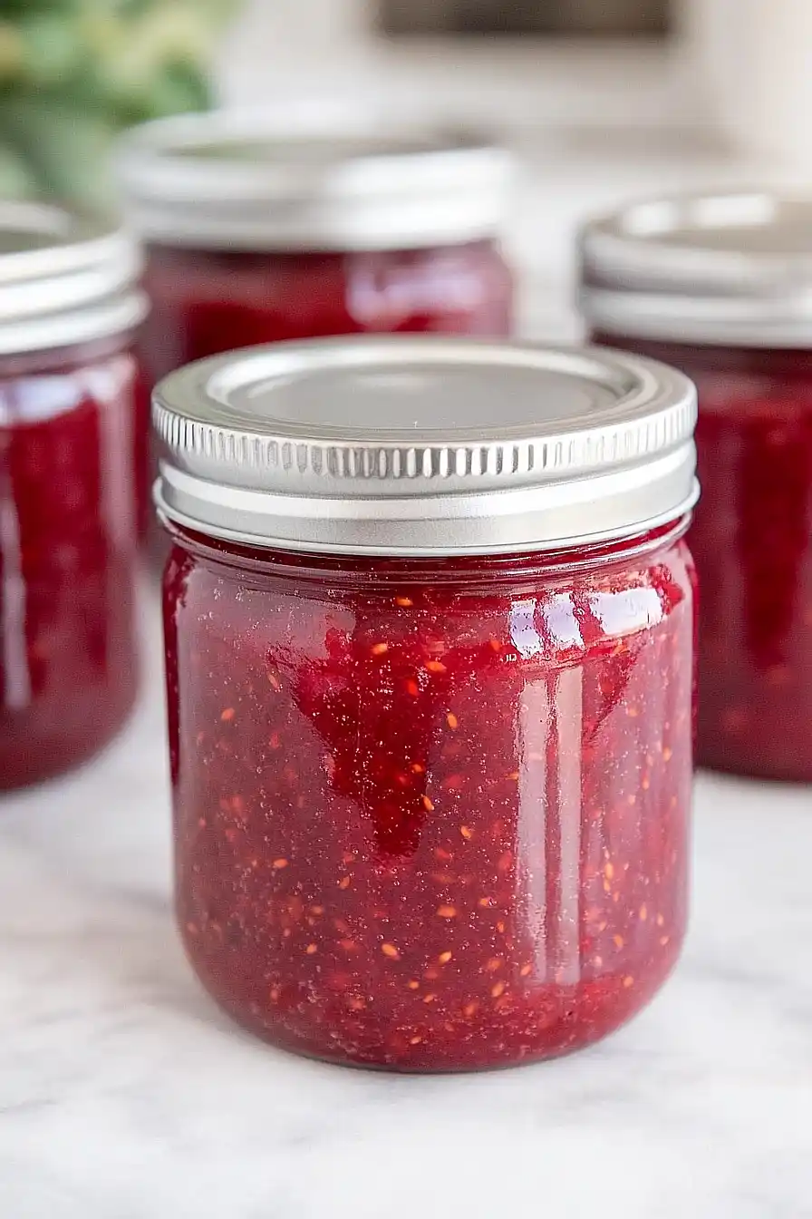 raspberry freezer jam