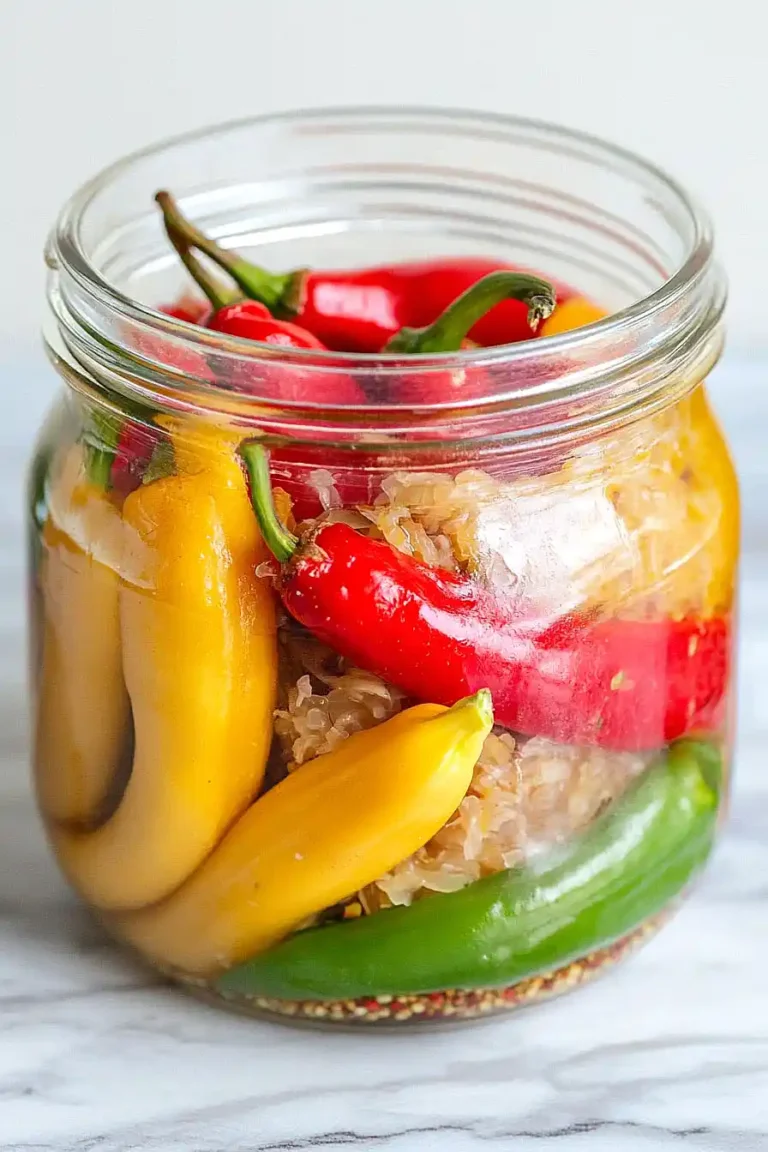 kraut stuffed banana peppers