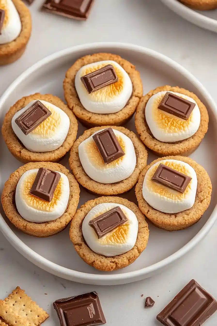 s'mores cookie cups