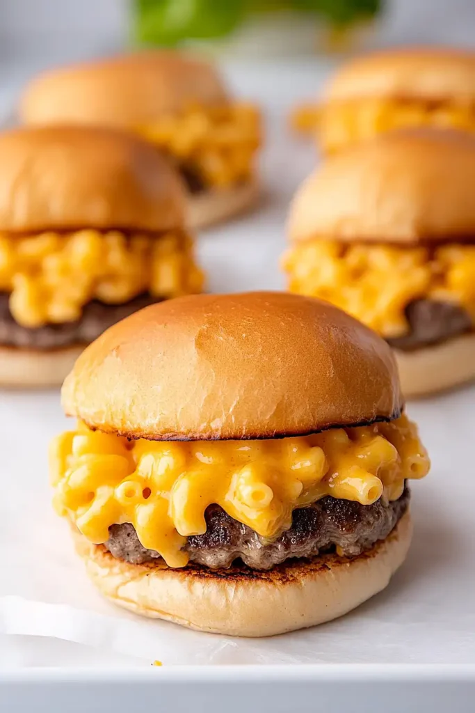 mac and cheese smash burger