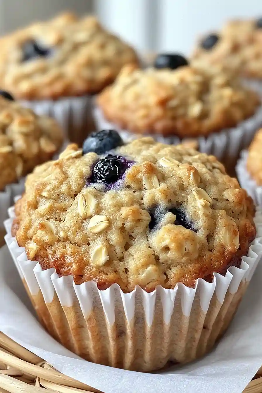 blueberry oat muffins