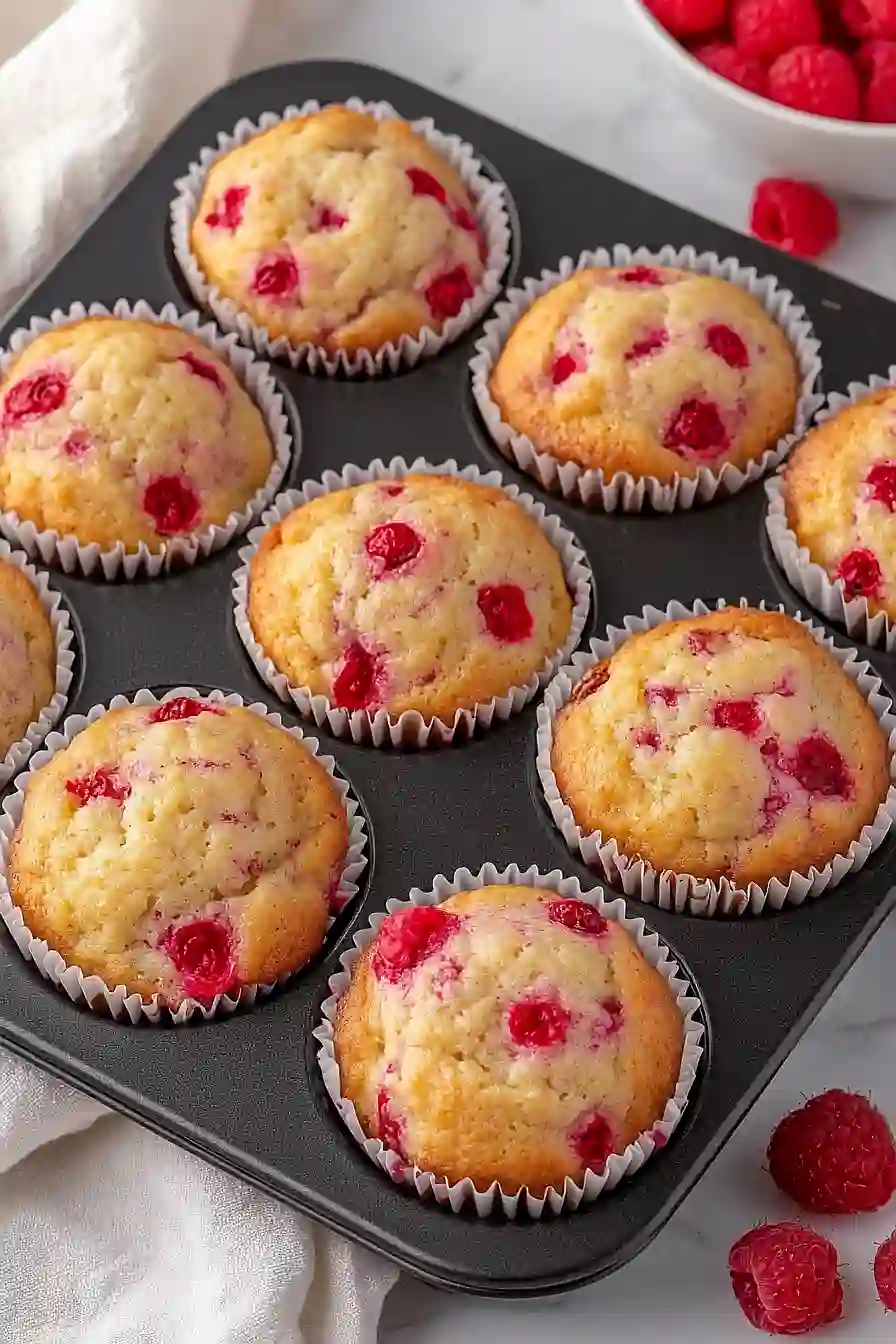 raspberry yogurt muffins