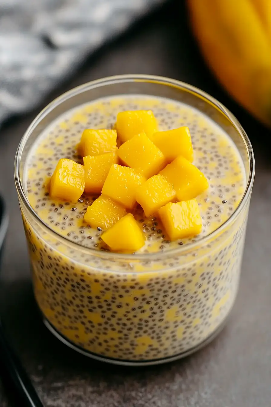 mango chia pudding