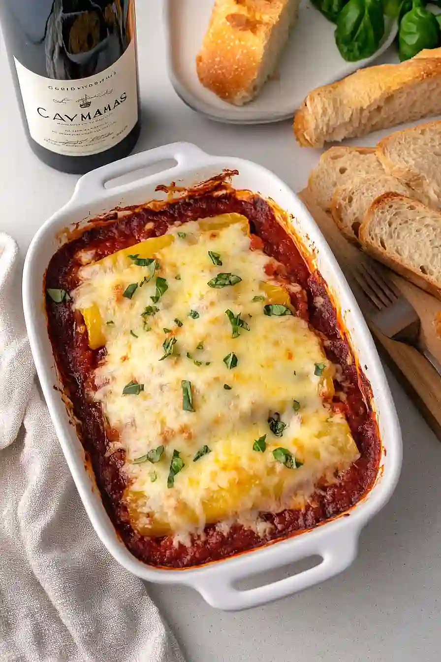 stuffed banana peppers casserole