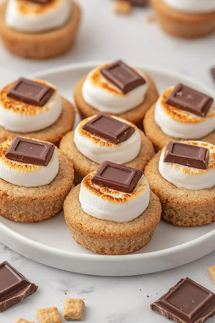 s'mores cookie cups