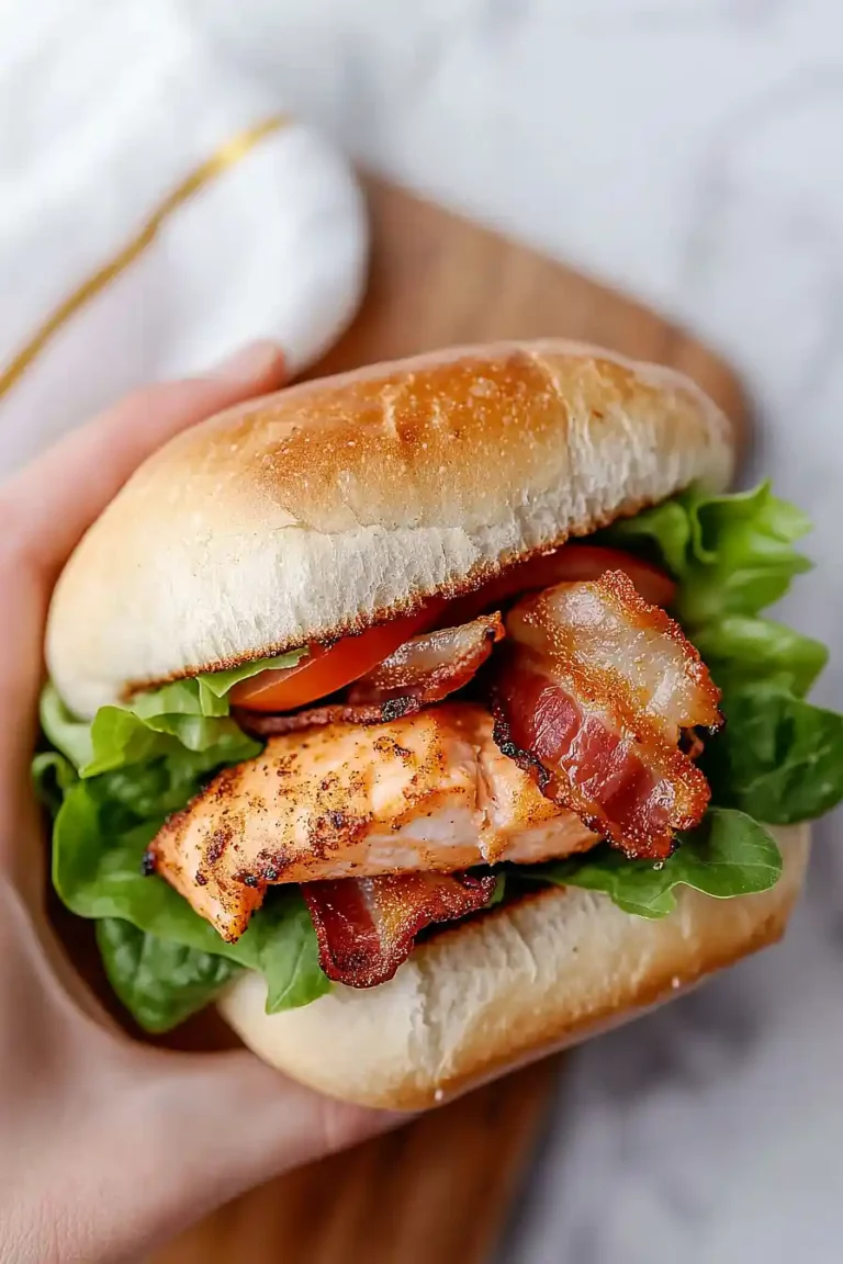 fried salmon blt sandwich