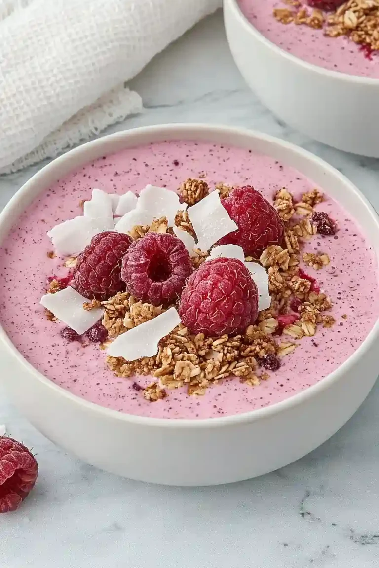 raspberry yogurt bowl