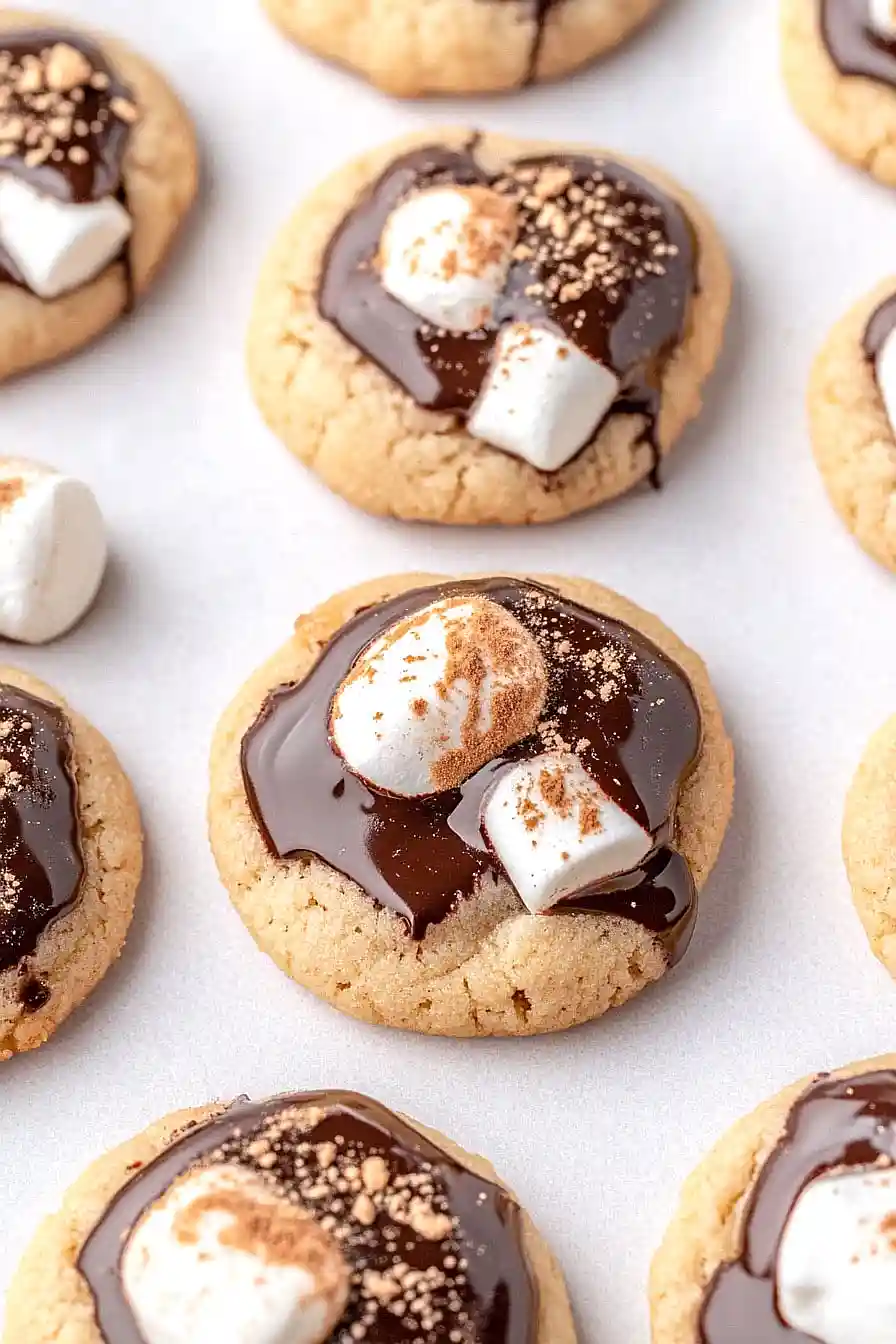 s'mores chocolate chip cookies