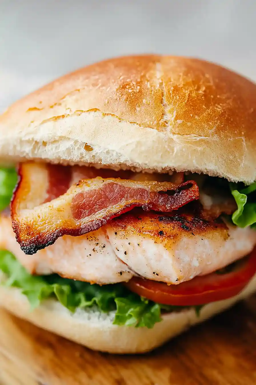 fried salmon blt sandwich