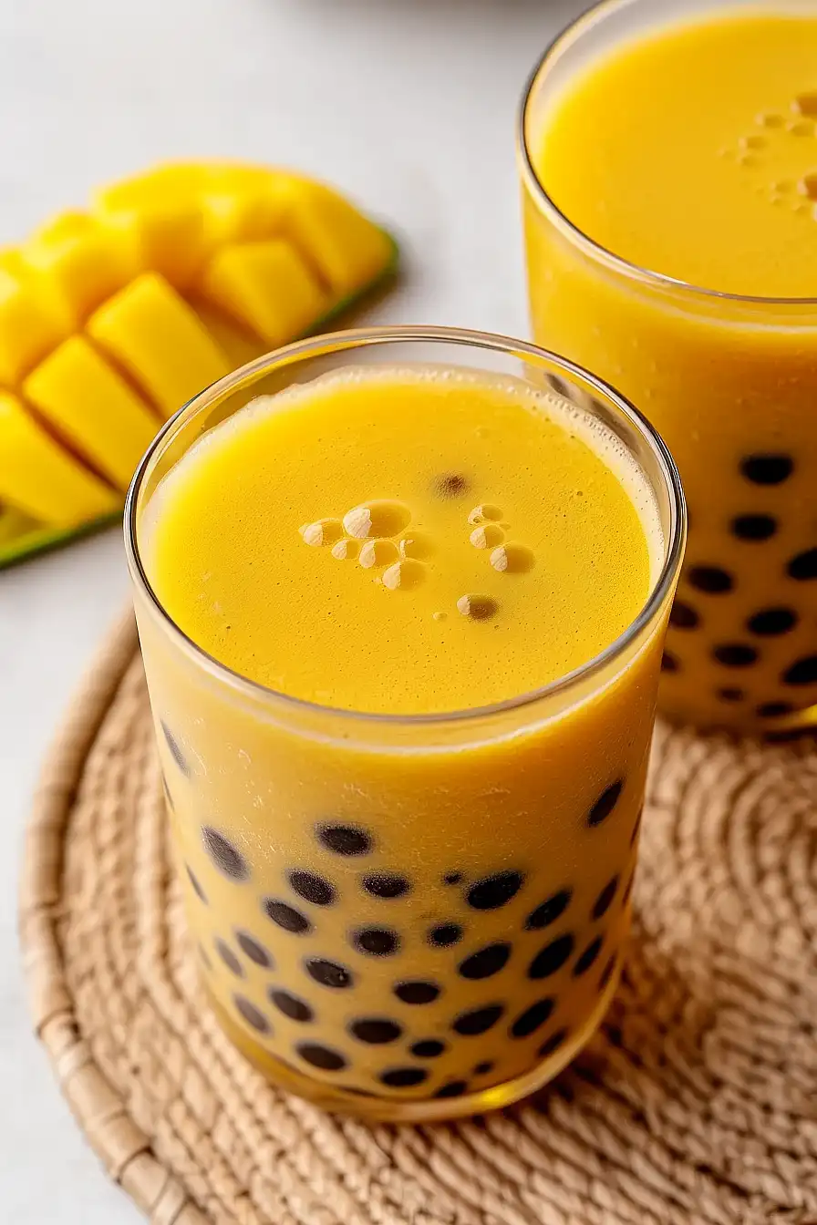 mango bubble tea