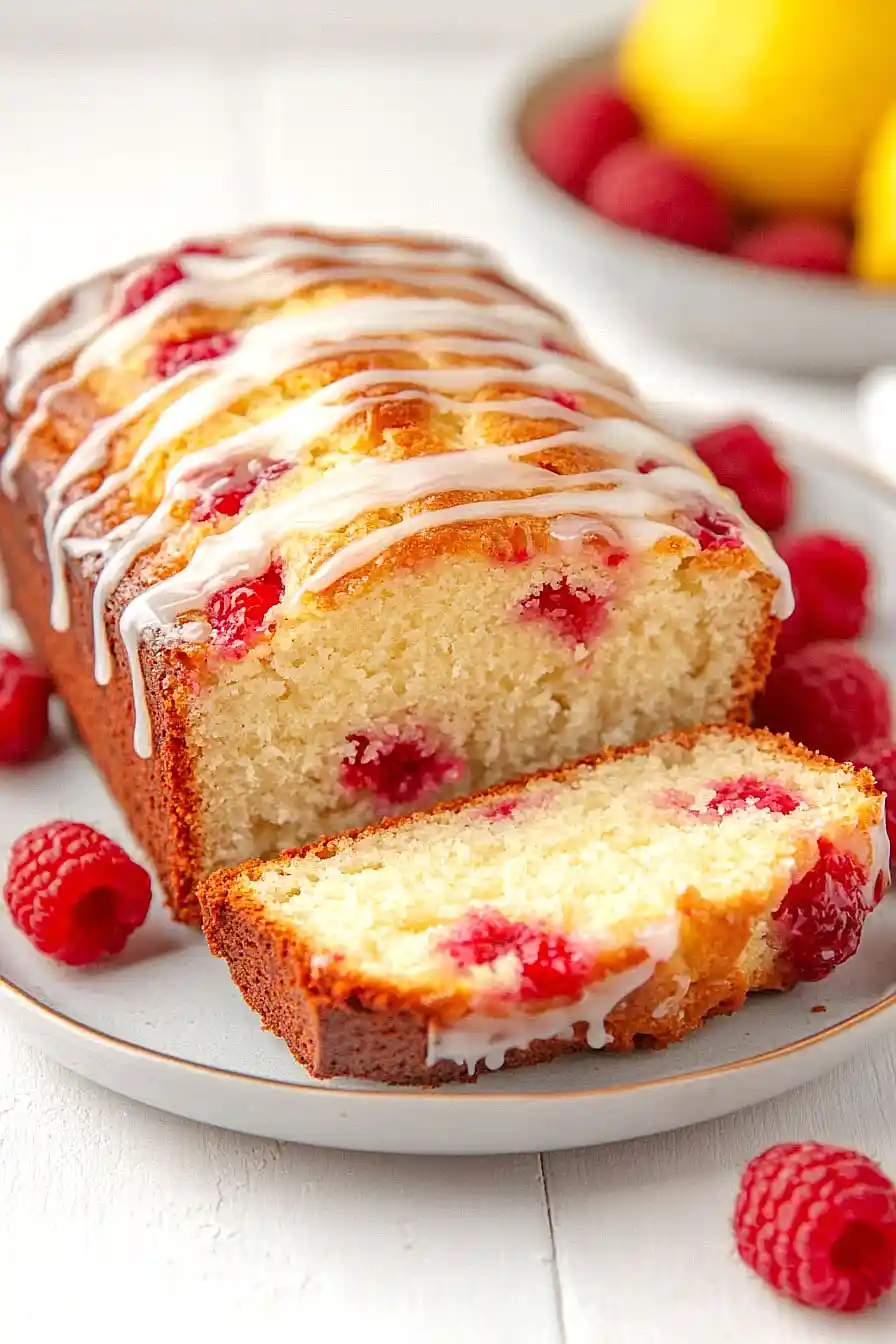 raspberry lemon loaf