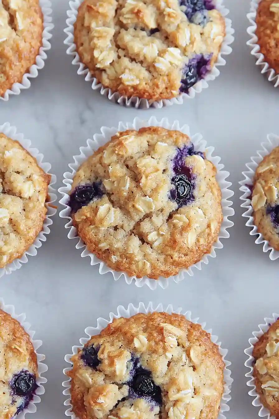 blueberry oat muffins
