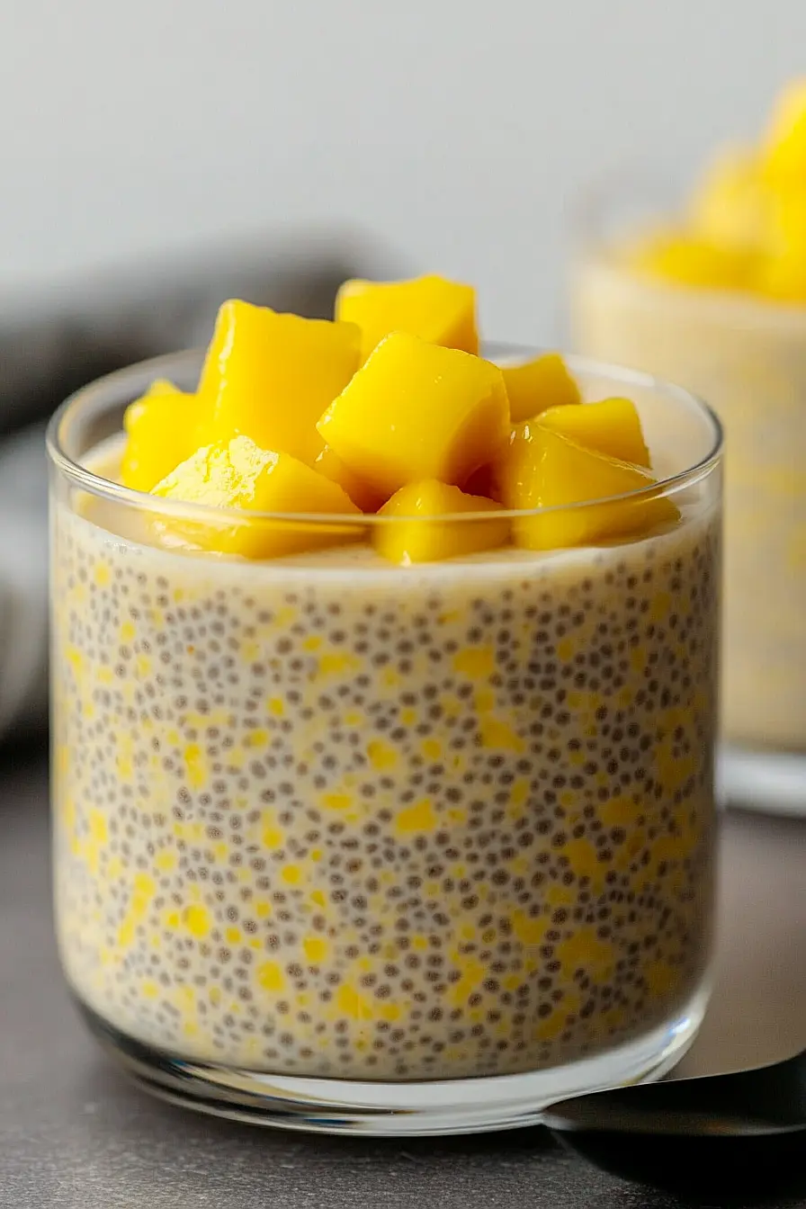 mango chia pudding