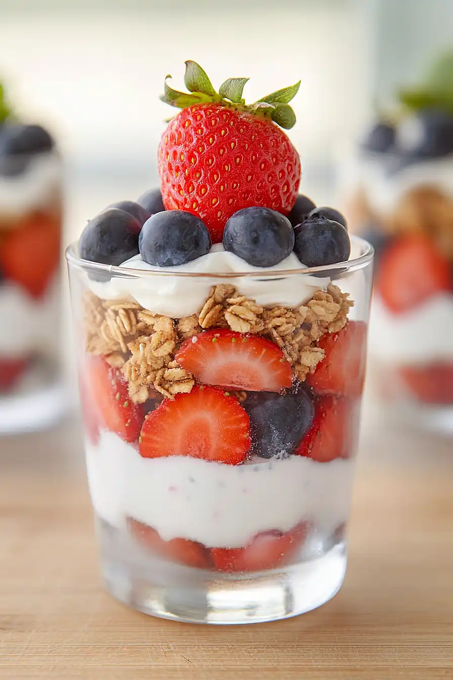 fruit and yogurt parfaits