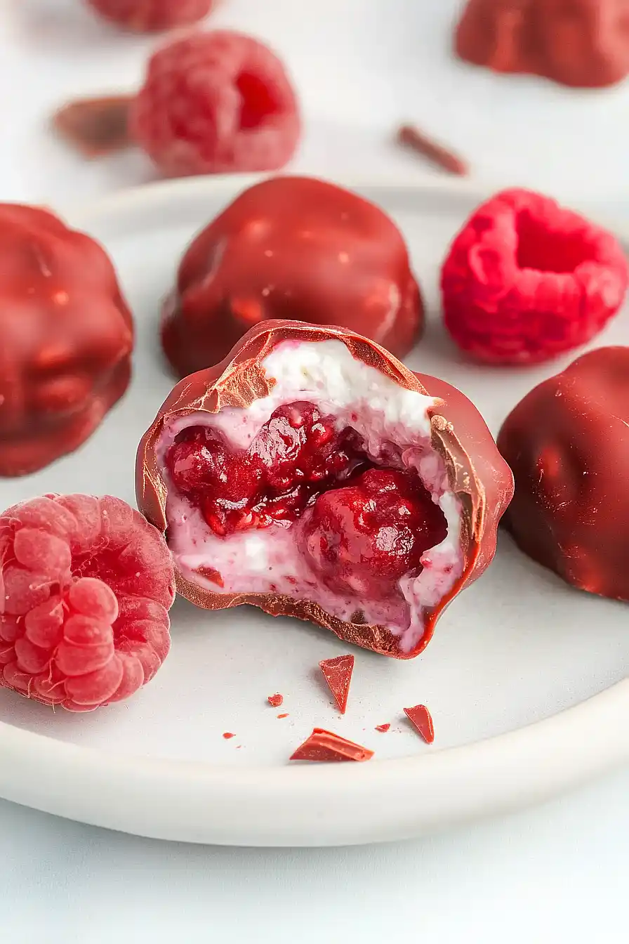 raspberry yogurt clusters