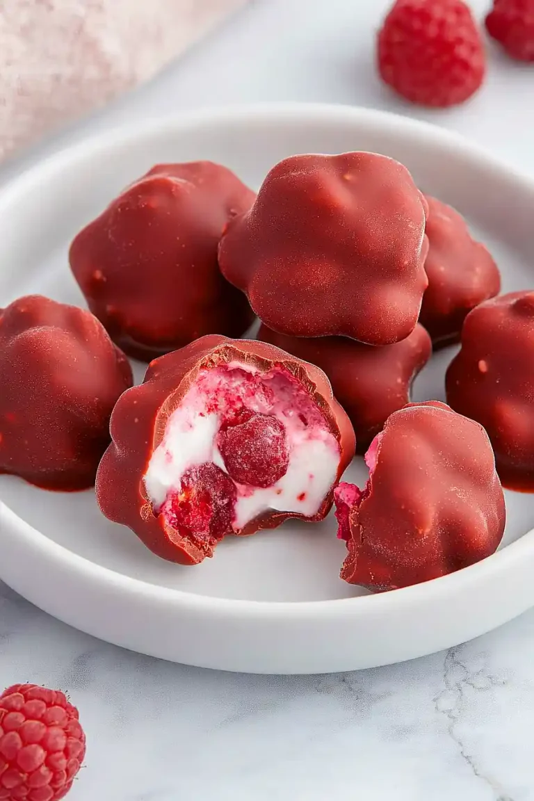 raspberry yogurt clusters