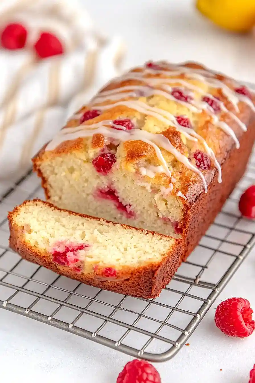 raspberry lemon loaf