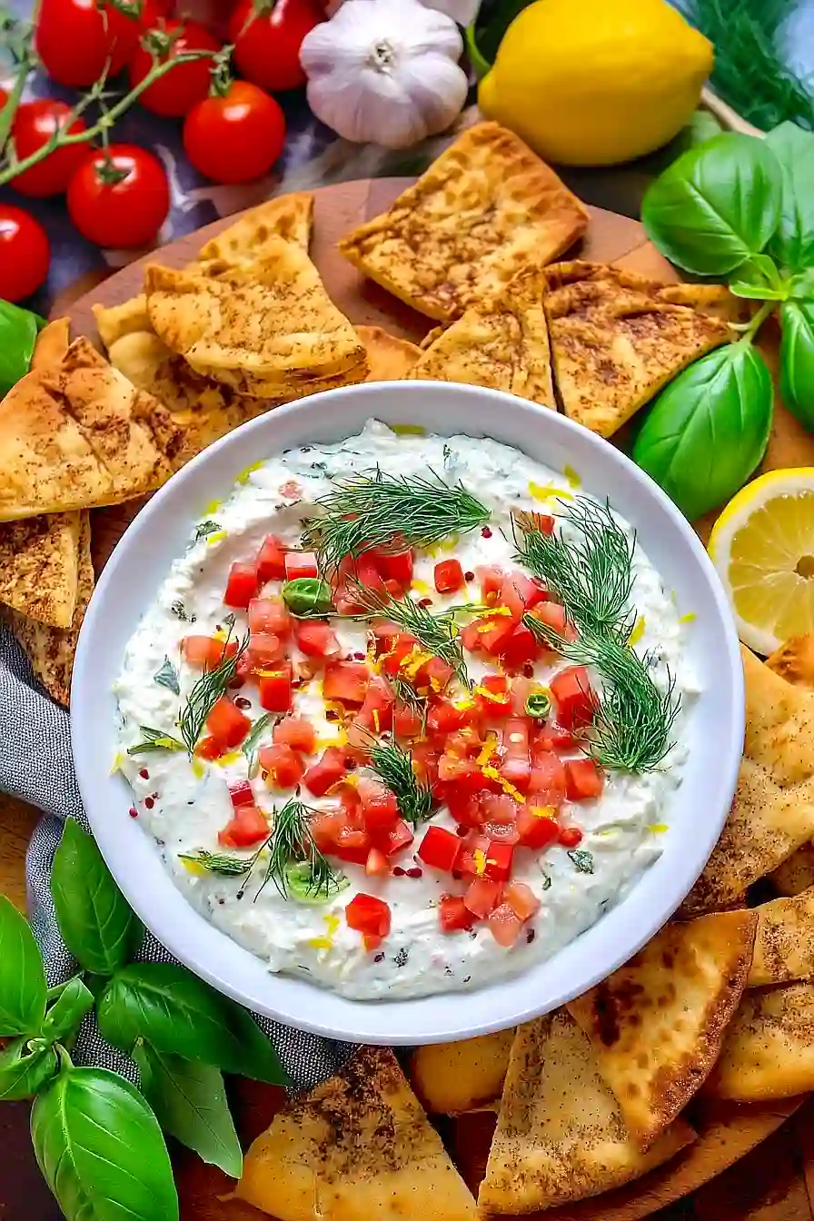 garlic feta dip