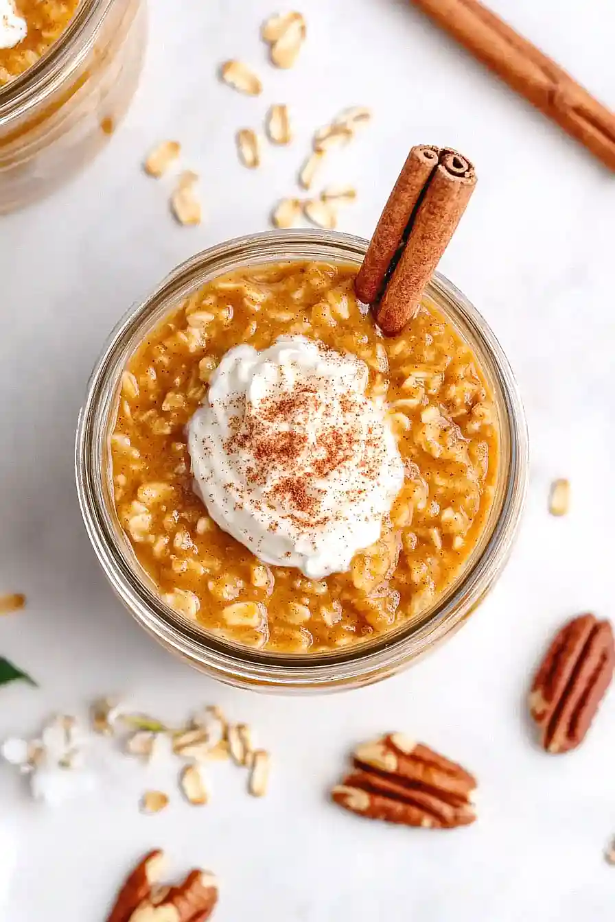 pumpkin latte overnight oats