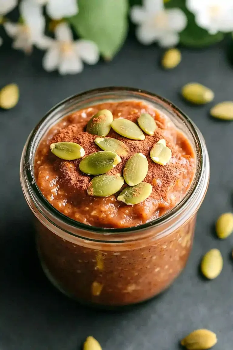 chocolate pumpkin overnight oats