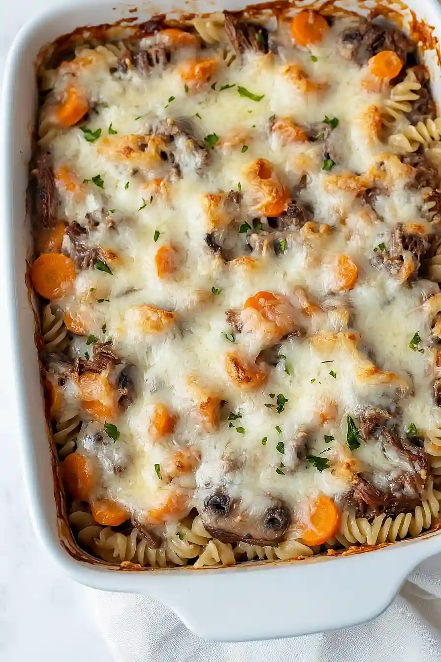 roast beef and noodle casserole