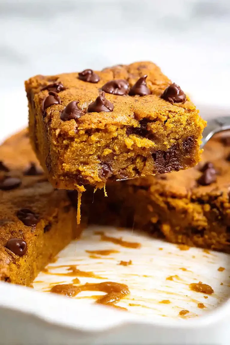 pumpkin spice blondies