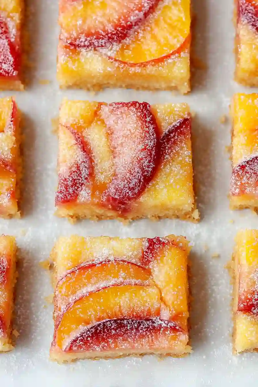 nectarine lemon bars