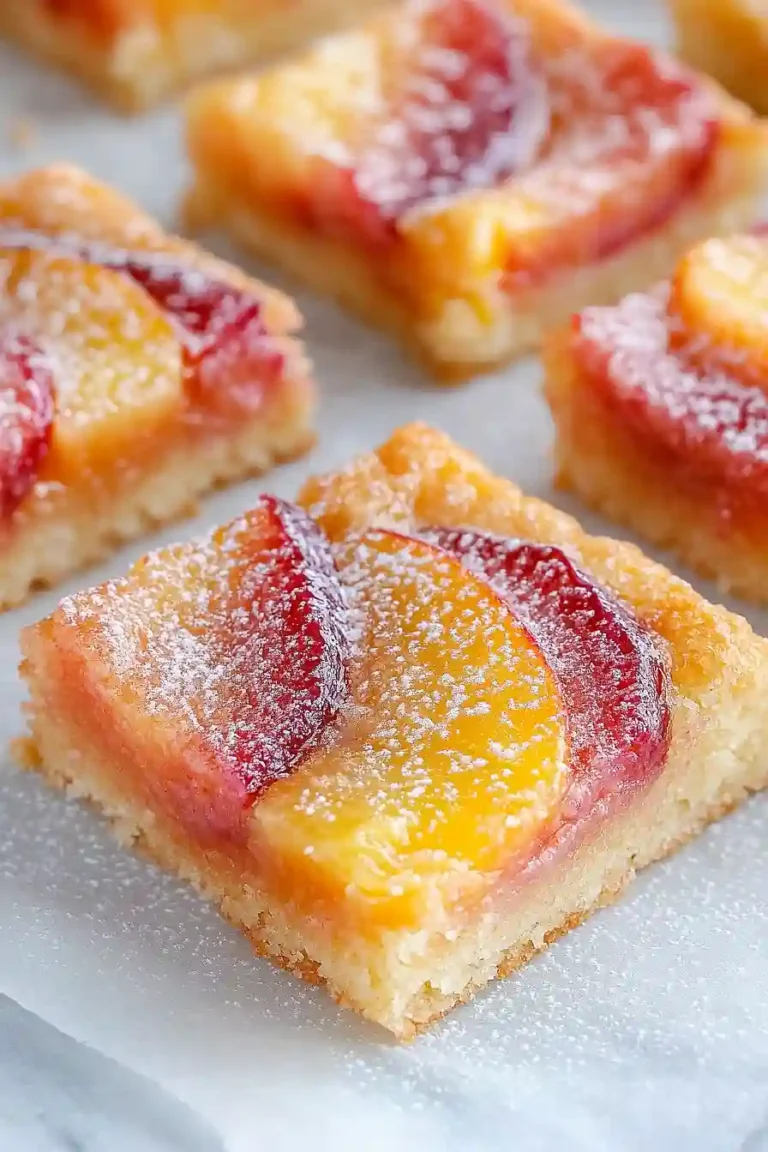 nectarine lemon bars