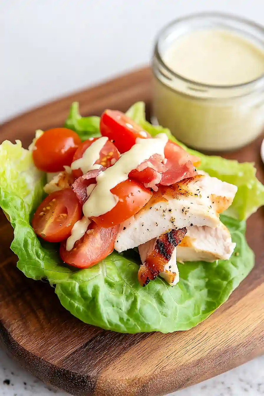 honey mustard chicken lettuce wraps