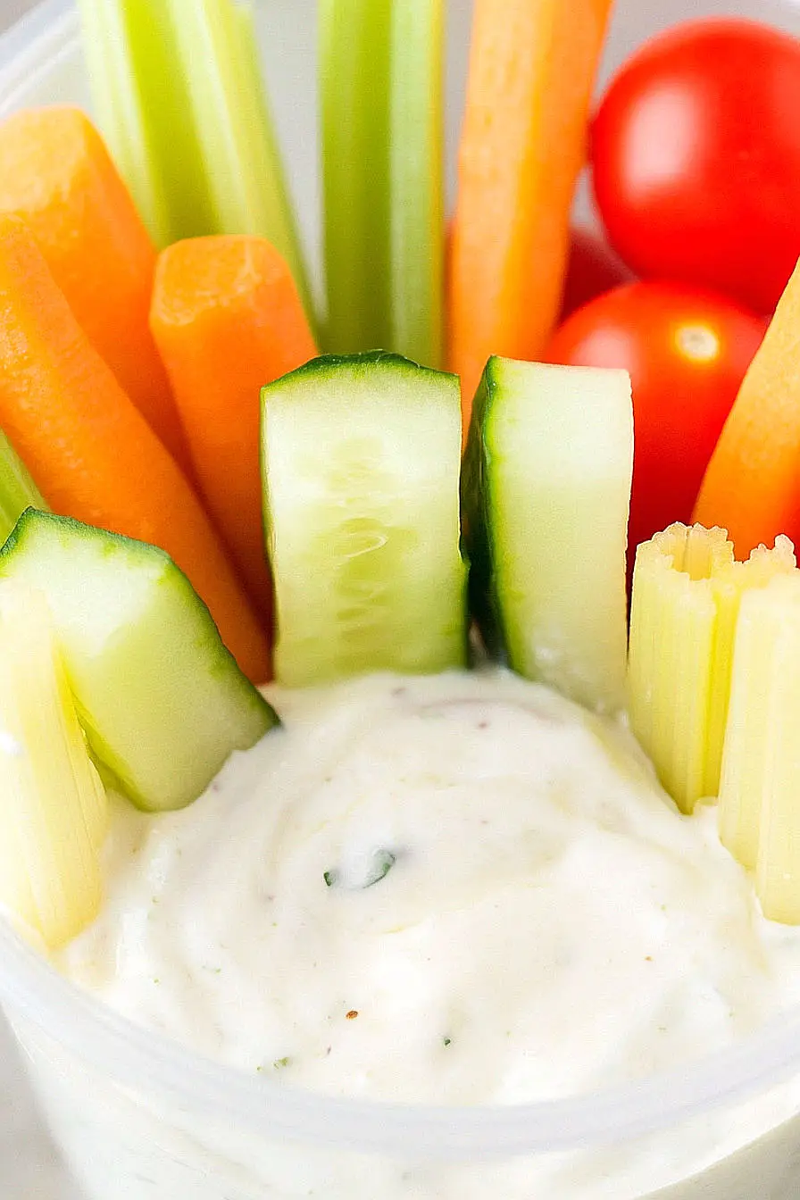 veggie sticks in a cup